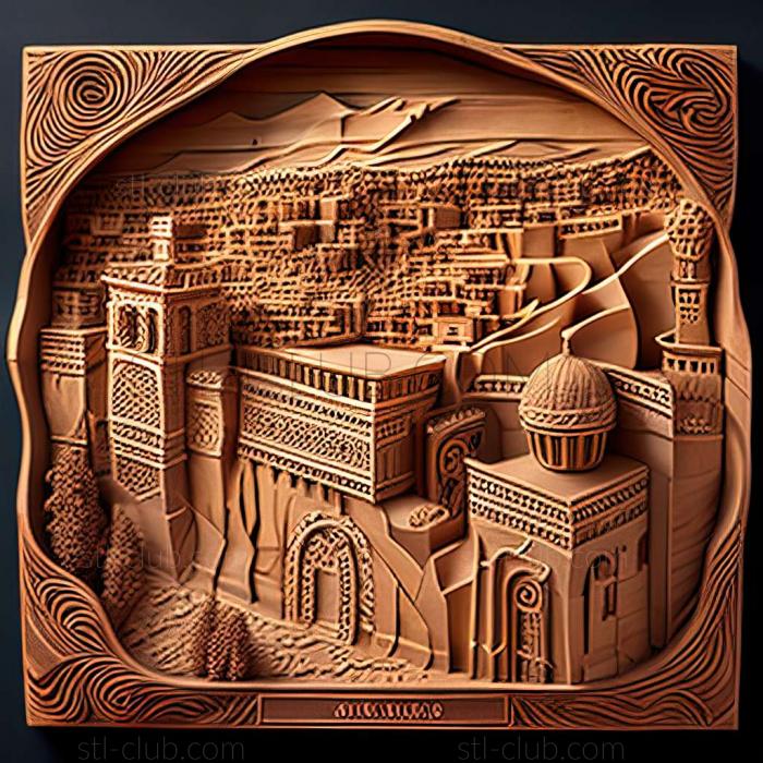 3D model JerusalemIsrael (STL)